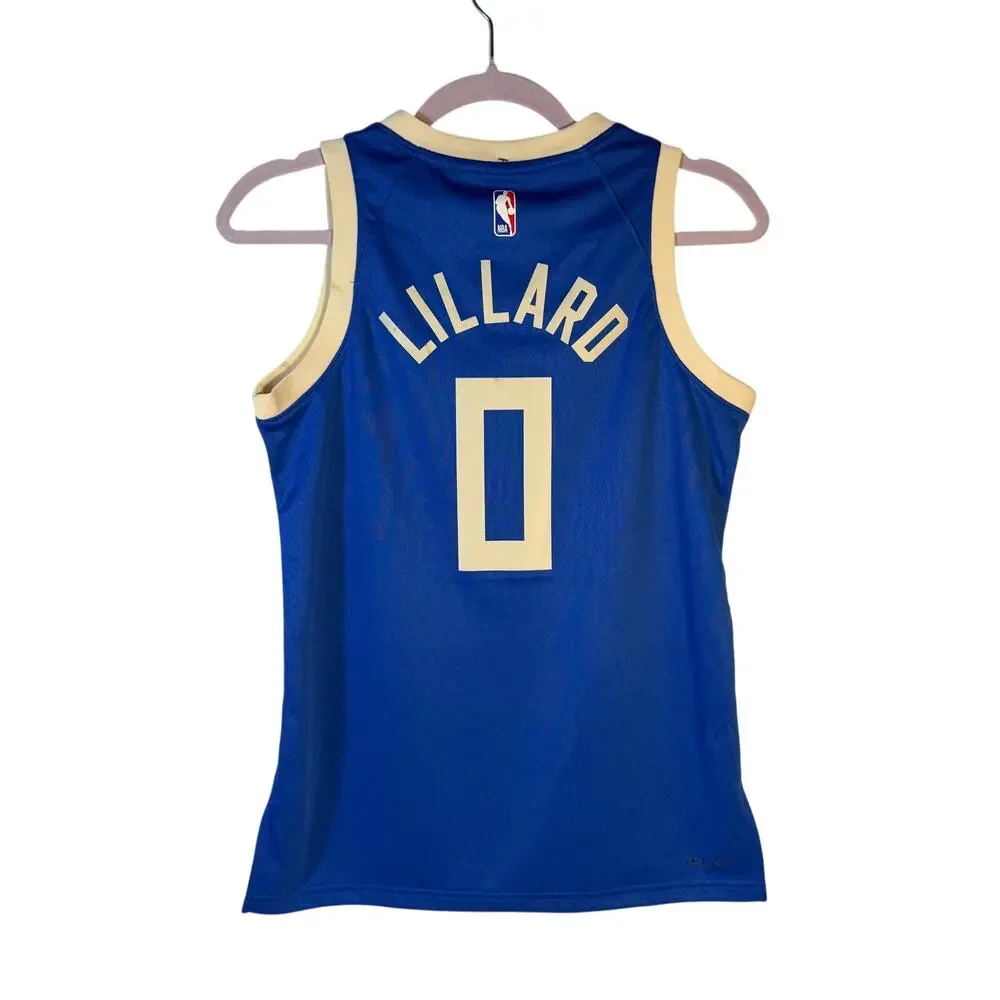 Nike Milwaukee Bucks Damian Lillard #0 City Edition Jersey Youth M 10/12 NWT